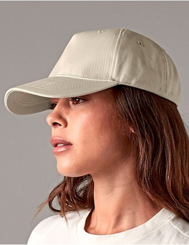 B-B62N-Organic Cotton 5 Panel Cap